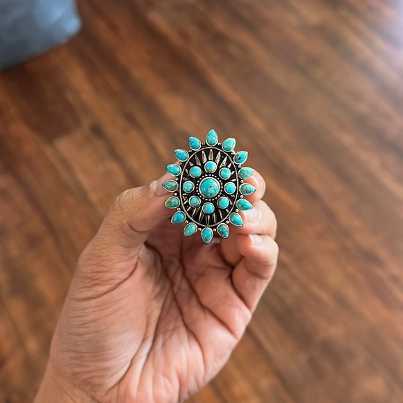 Turquoise Statement Ring - Picture 3 of 4